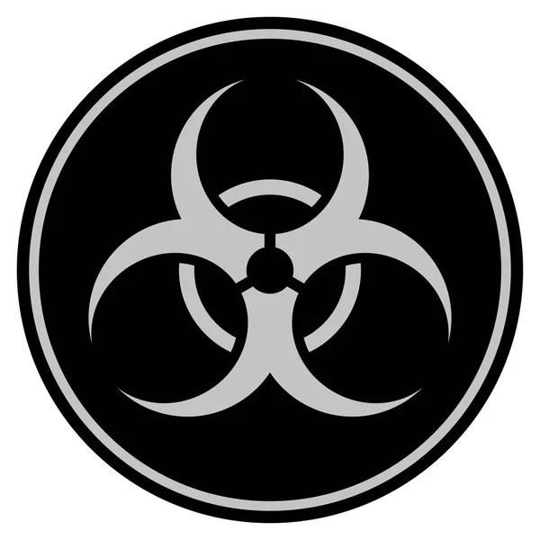 Biohazard zwarte munt — Stockfoto