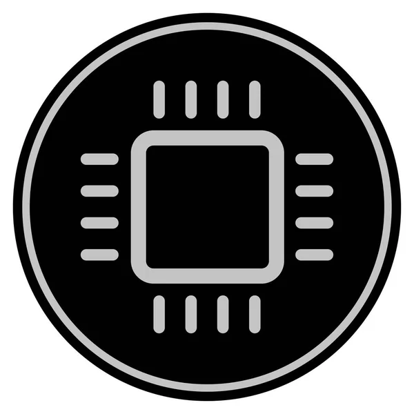 CPU svart mynt — Stockfoto