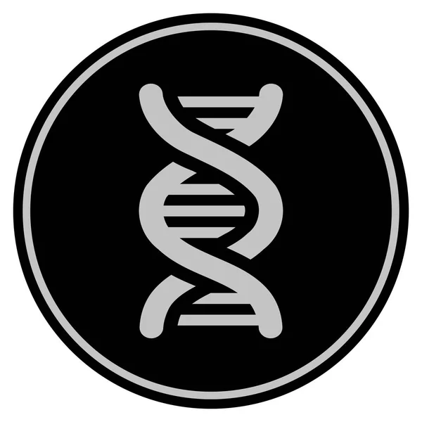 ДНК чорний монета — стокове фото