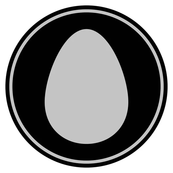 Яйцо черной монета — стоковое фото