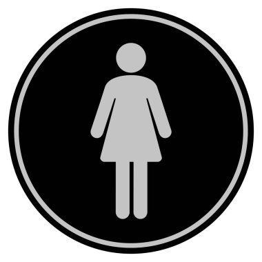 Kadın siyah madeni para