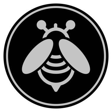 Arı madeni para siyah