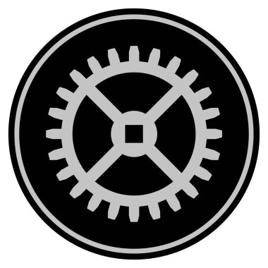 Saat vites siyah madeni para