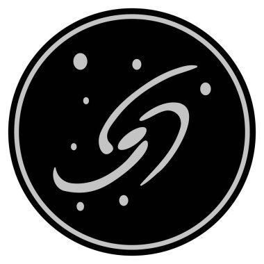 Galaxy sistem siyah madeni para