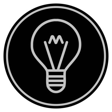 İpucu lamba siyah madeni para