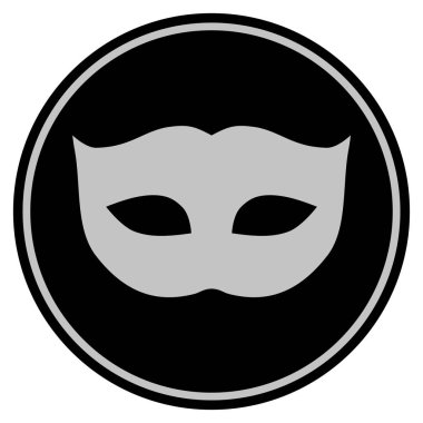 Gizlilik maske siyah sikke