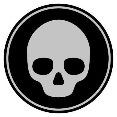 Kafatası siyah madeni para