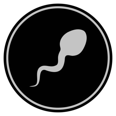 Spermatozoon siyah madeni para