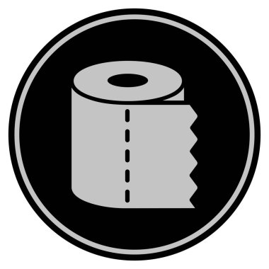 Tuvalet kağıdı siyah madeni para