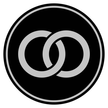 Alyans siyah madeni para