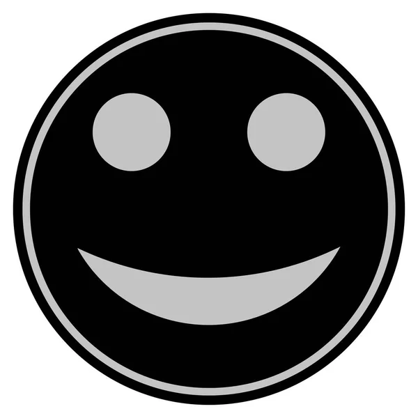 Sourire pièce noire — Image vectorielle