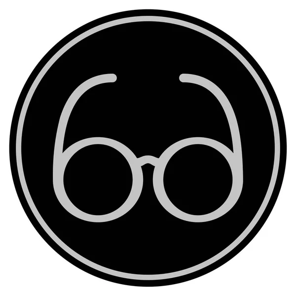 Spectacles Black Coin — Stock vektor