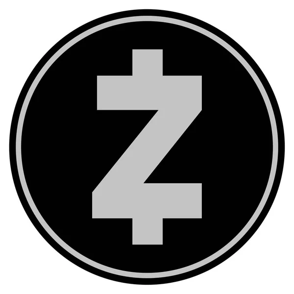 Zcash Black Coin — Stock Vector