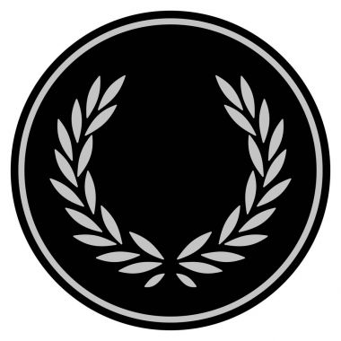 Defne çelengi siyah madeni para