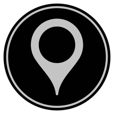 İşaretçi göster siyah madeni para