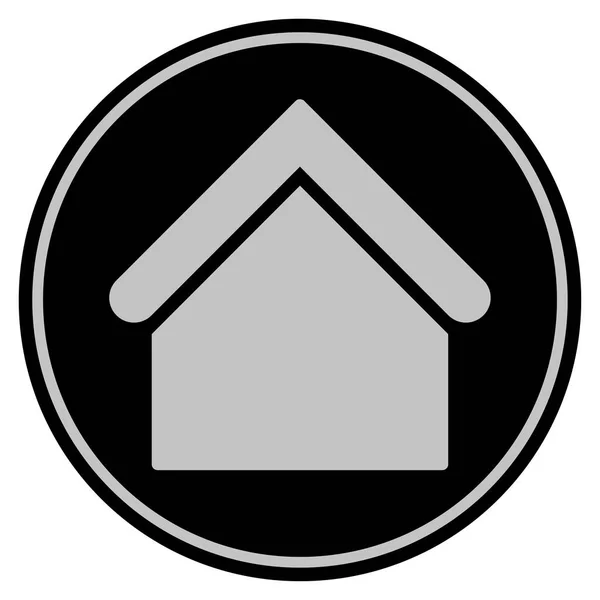 Huis bouwen zwarte munt — Stockfoto