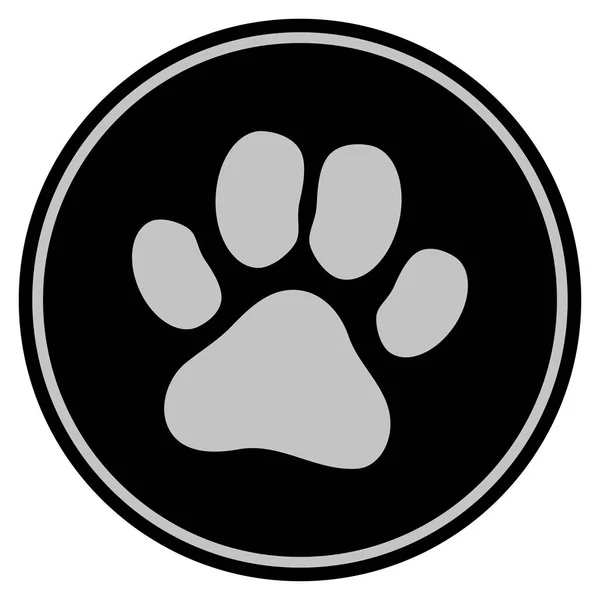 Paw Footprint Pièce noire — Photo
