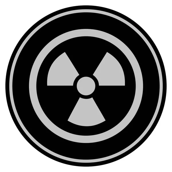 Radioactive Black Coin — Stock Photo, Image