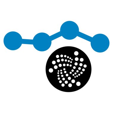 Iota grafik düz simgesi