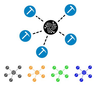 Iota araştırma havuzu vektör simgesi