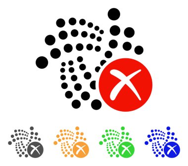 Iota vektör simge iptal