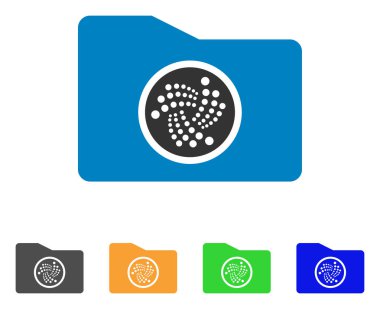 Iota klasör vektör simgesi