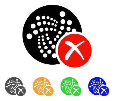 Iota vektör simge iptal