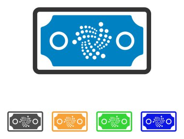 Iota banka Not vektör simgesi