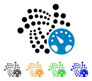 Iota ölçer vektör simgesi