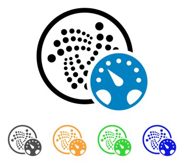 Iota ölçer vektör simgesi