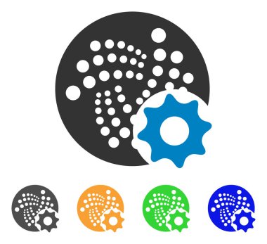 Iota seçenekleri dişli vektör simgesi