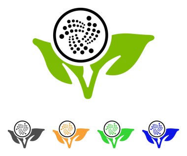 Iota başlangıç Filiz vektör simgesi