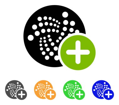 Artı Iota vektör simgesi