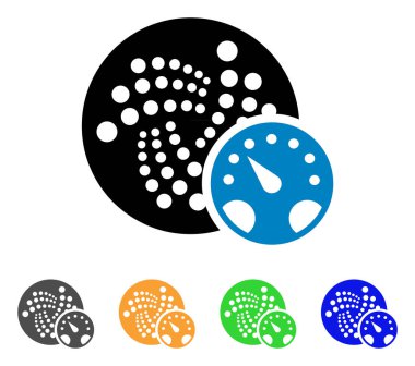 Iota ölçer vektör simgesi