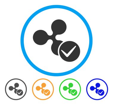 Dalgalanma yuvarlak simge kabul