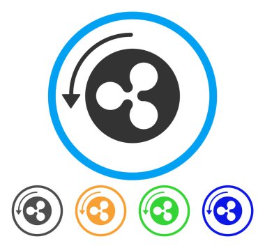 Ters ibraz dalgalanma simgesi yuvarlak