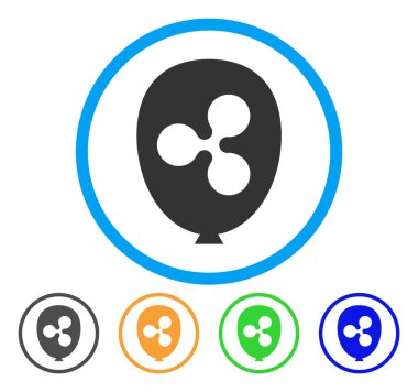 Balon yuvarlak simge dalgalanma