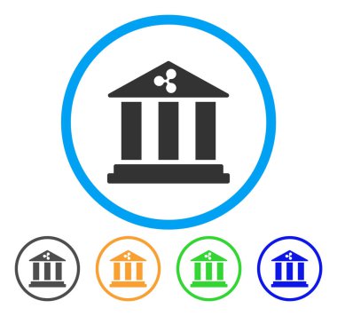 Dalgalanma banka simgesi yuvarlak