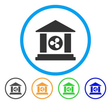 Dalgalanma Banka Binası simgesi yuvarlak