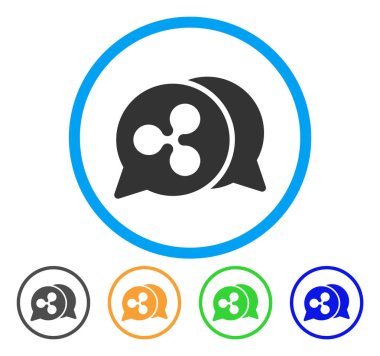 Sohbet yuvarlak simge dalgalanma