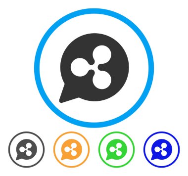 Bulut balon yuvarlak simge dalgalanma