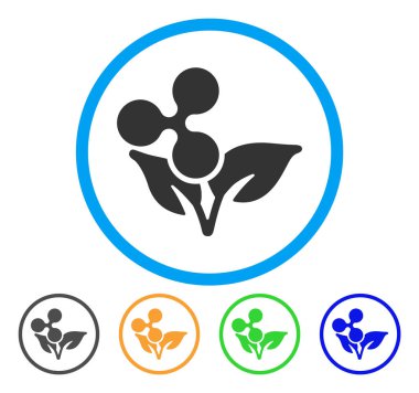 Eco başlangıç yuvarlak simge dalgalanma