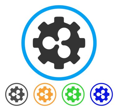 Dişli yuvarlak simge dalgalanma