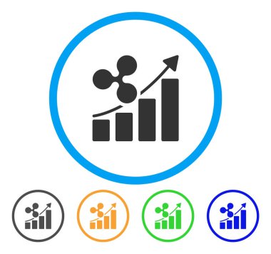 Trend yuvarlak simge büyüyen dalgalanma