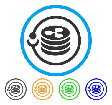 Masternode yuvarlak simge dalgalanma