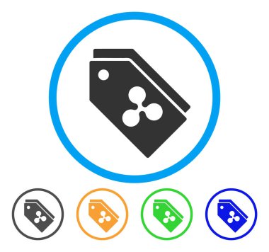 Belirteçleri yuvarlak simge dalgalanma