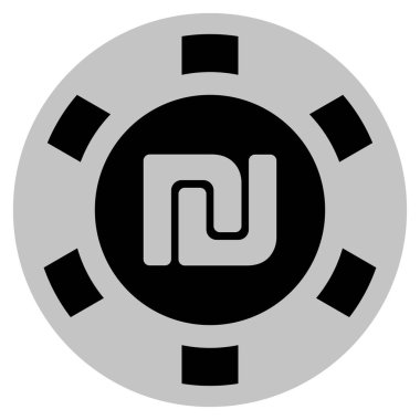 Şekel siyah Casino çip