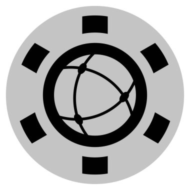 Evren siyah Casino çip