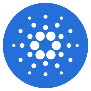 Cardano para birimi düz simgesi