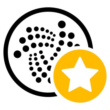 Iota Favoriler yıldız düz simgesi